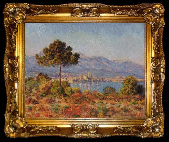 framed  Claude Monet Antibes Seen from the Notre Dame Plateau, ta009-2